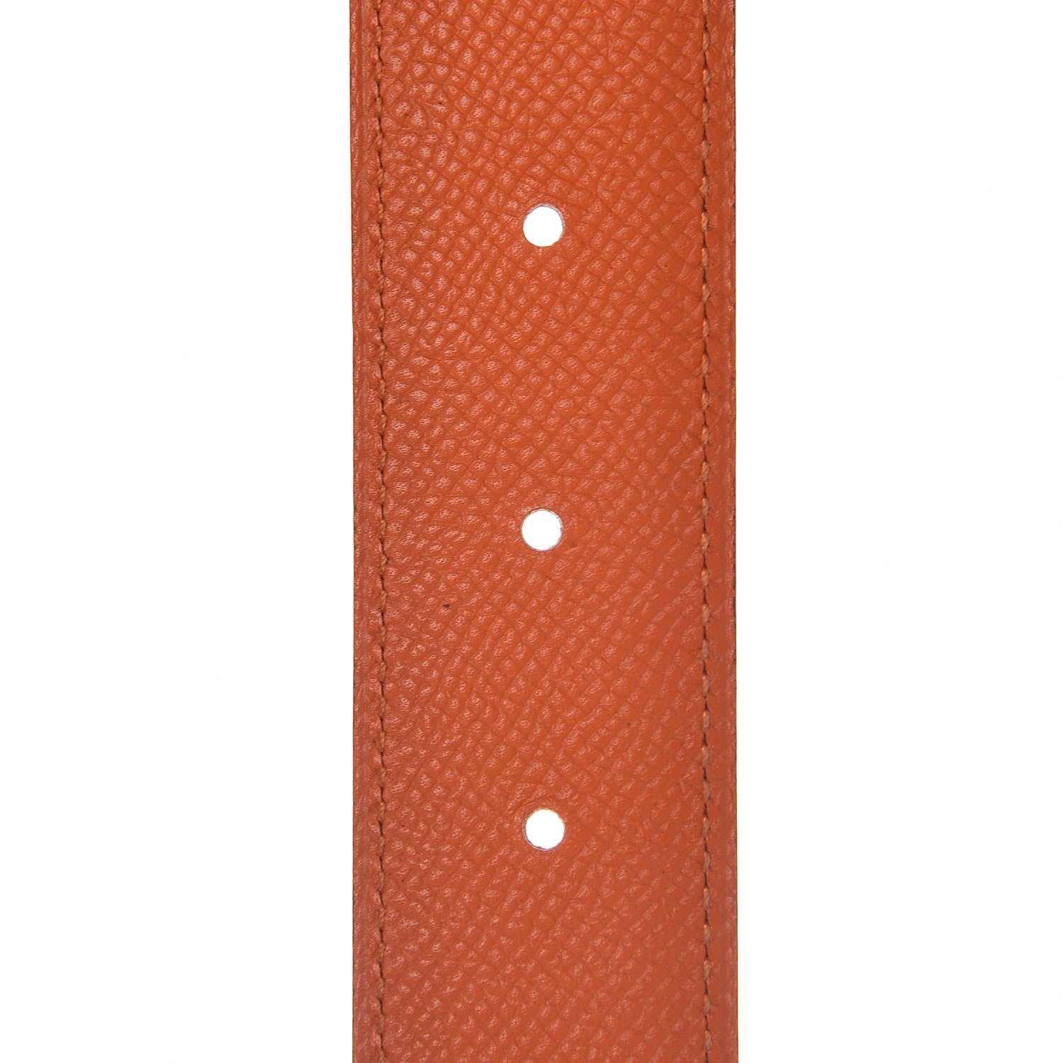 Hermes Swift Epsom 32mm H Belt 90 Craie Orange 4 of 7