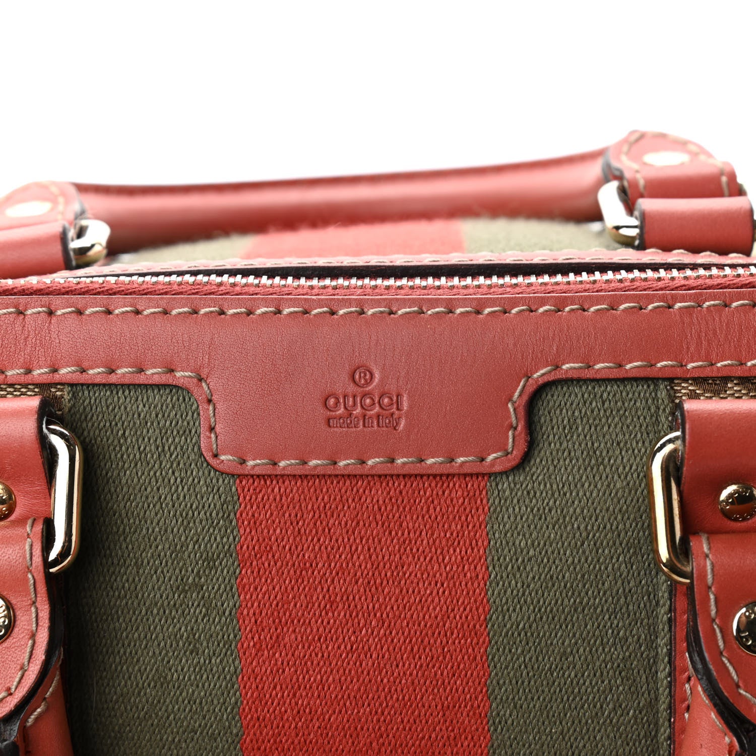 Gucci Monogram Vintage Web Medium Boston Pink 16 of 16