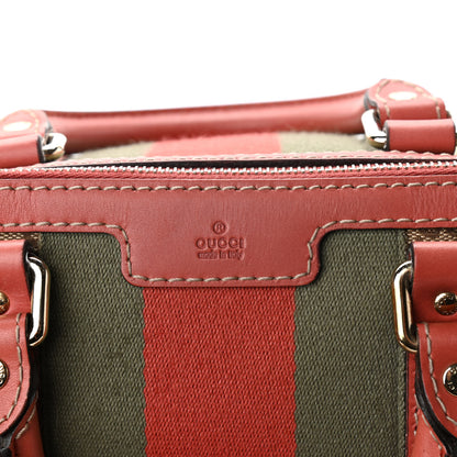 Gucci Monogram Vintage Web Medium Boston Pink 16 of 16