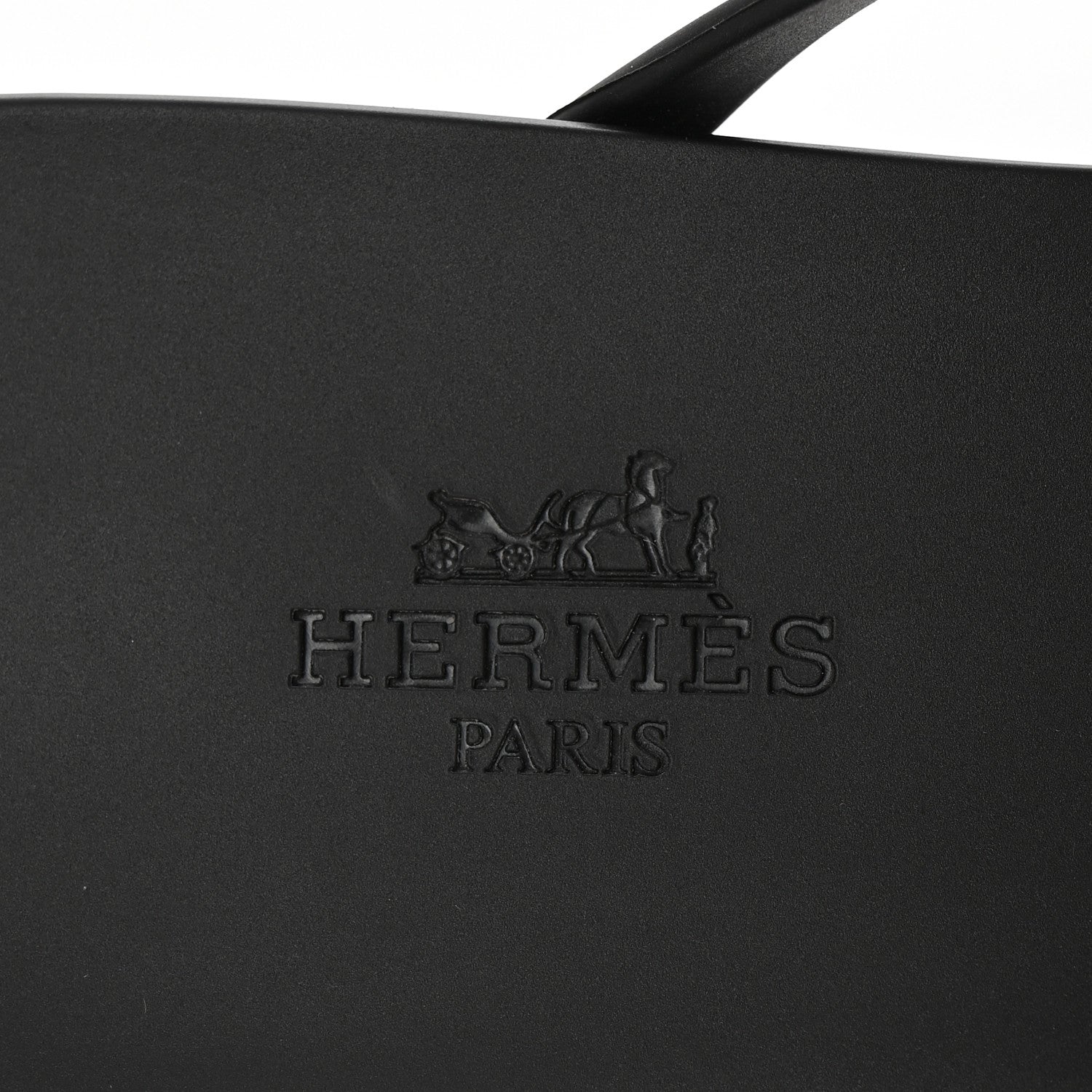 Hermes Rubber Womens Egerie Sandals 41 Black 8 of 9