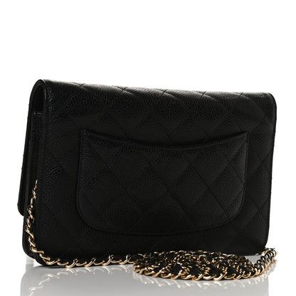 Chanel Caviar Quilted Wallet On Chain WOC Black 3 of 10