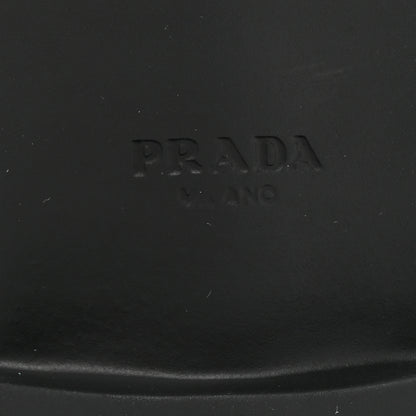 Prada Spazzolato Metal Triangle Logo 50mm Loafers 39.5 Cordovan 6 of 9