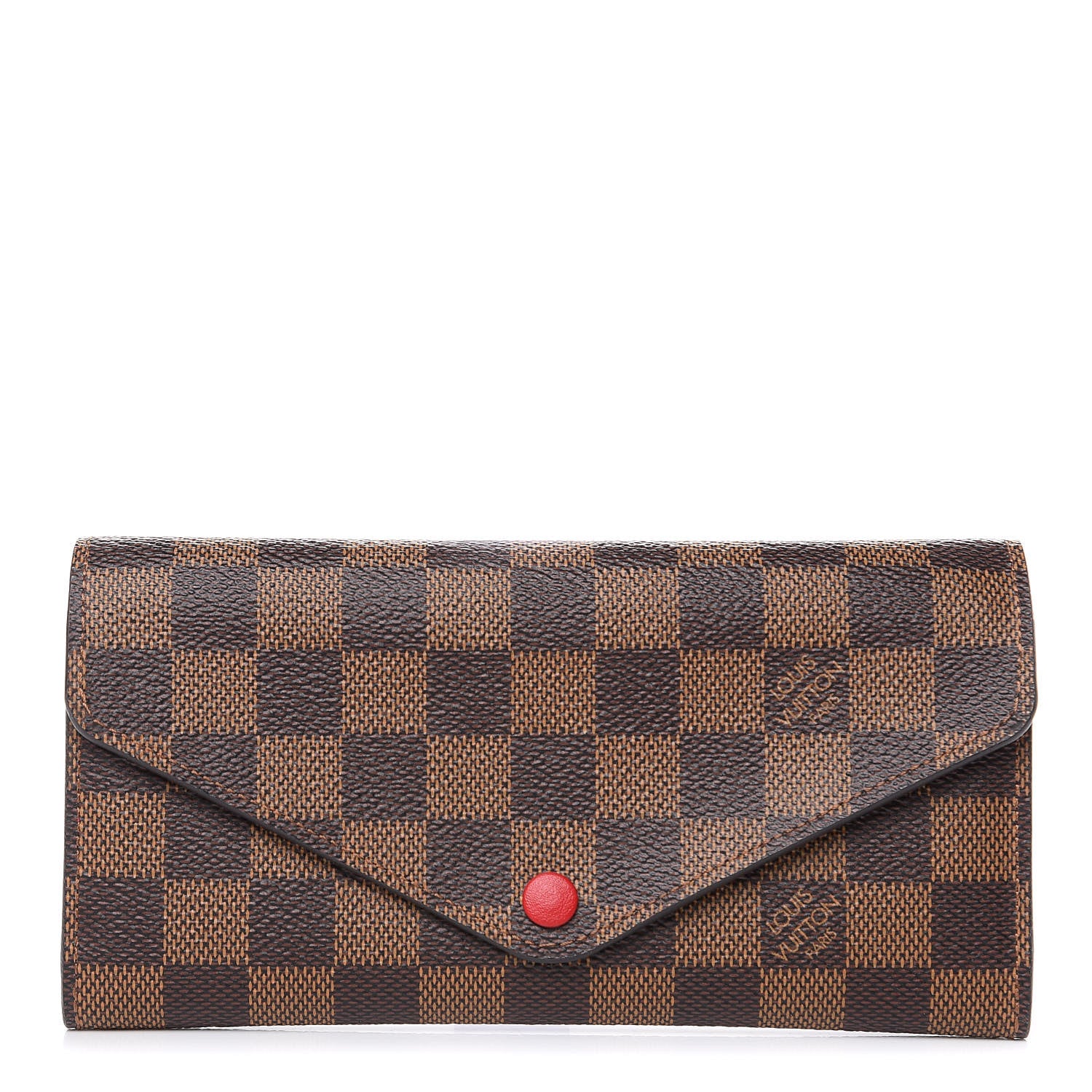 Louis Vuitton Damier Ebene Josephine Wallet Red 1 of 9