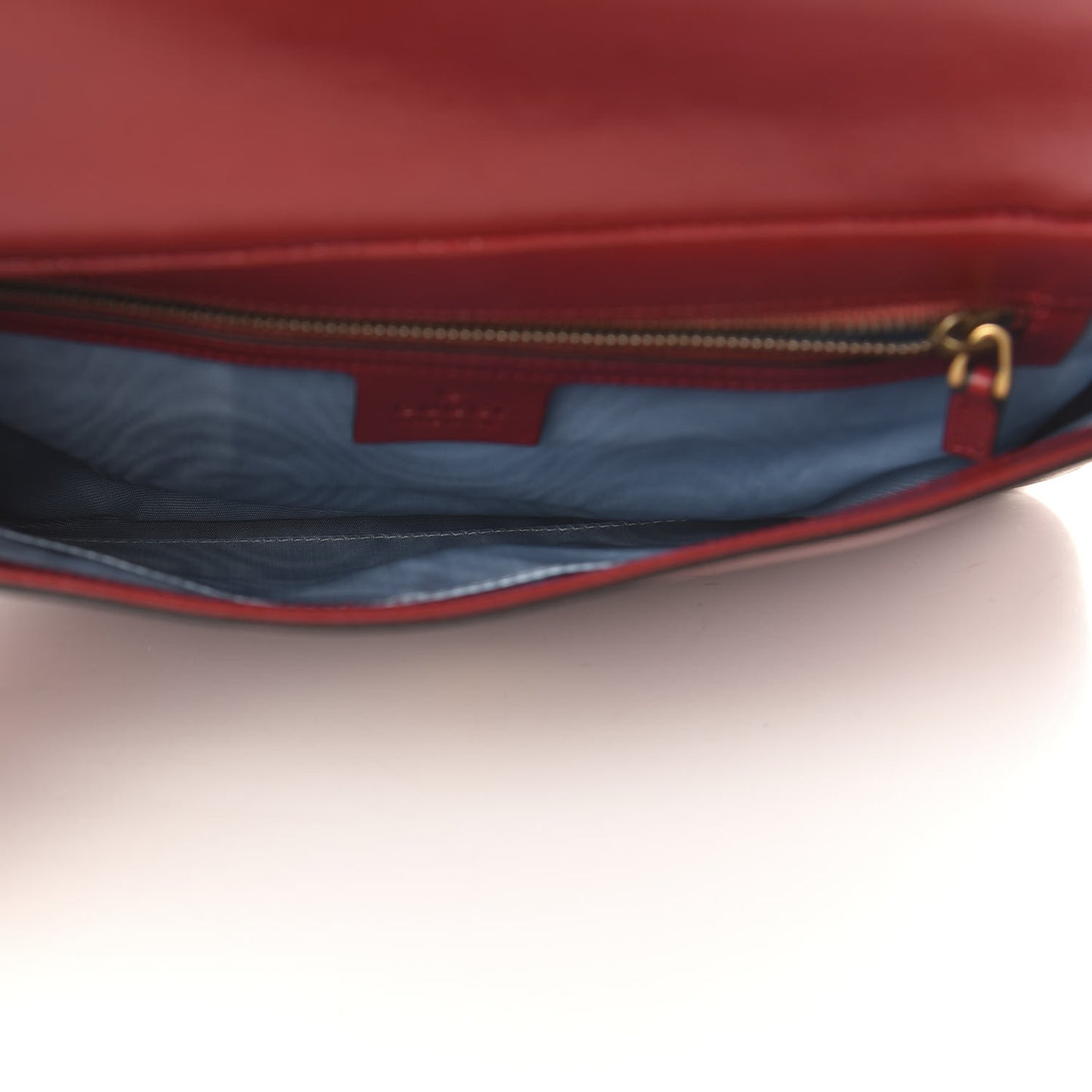 Calfskin Diagonal GG Medium Thiara Double Envelope Shoulder Bag Black Red
