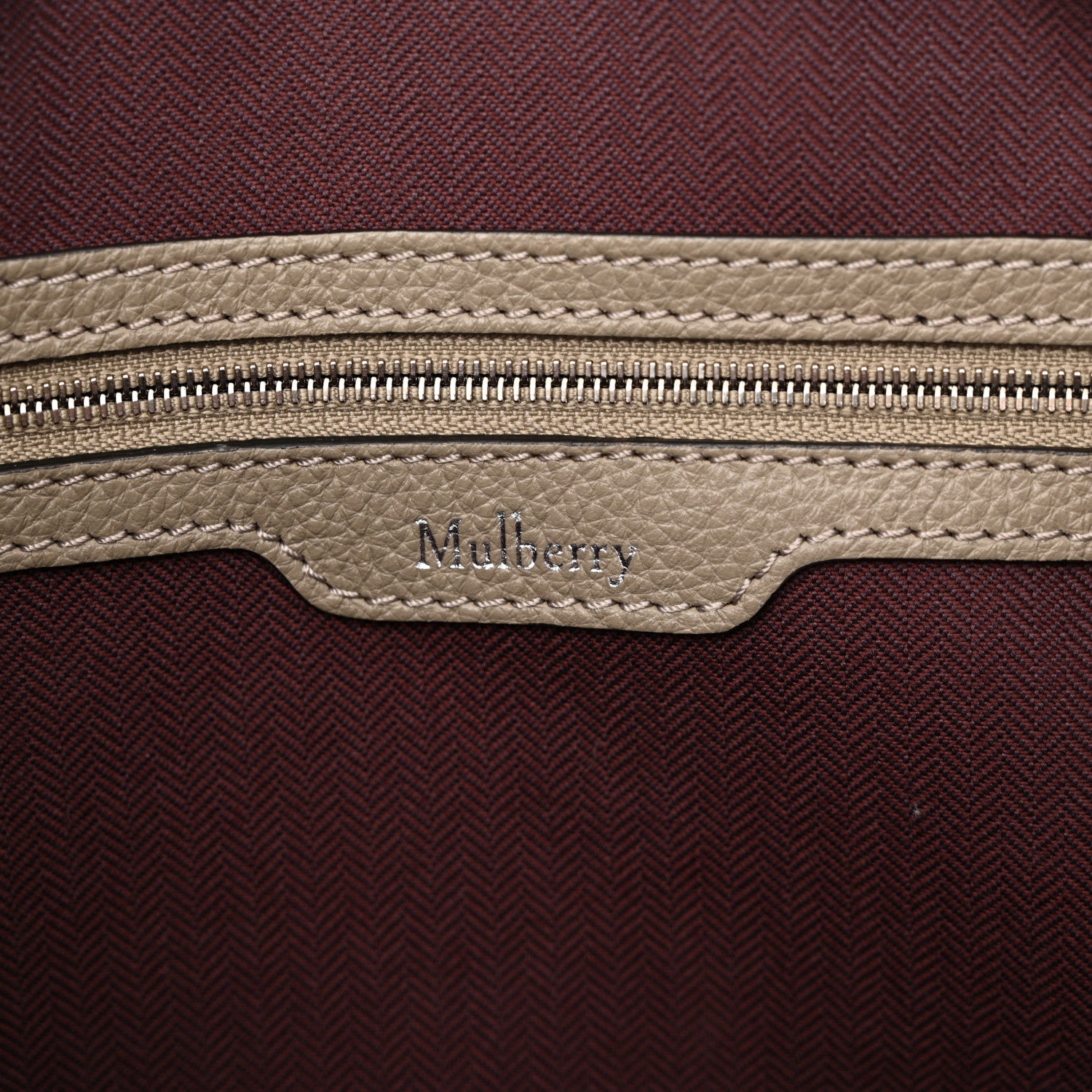 Mulberry Small Classic Grain Calfskin Belgrave Double Document Holder Solid Grey 7 of 11