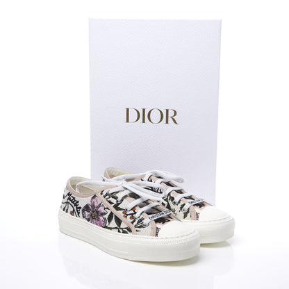 Christian Dior Canvas Rosa Mutabilis Embroidered Womens Walk'N'Dior Low Top Sneakers 36.5 Multicolor 11 of 11