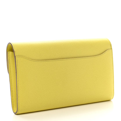 Hermes Epsom Constance Long Wallet Lime 3 of 9