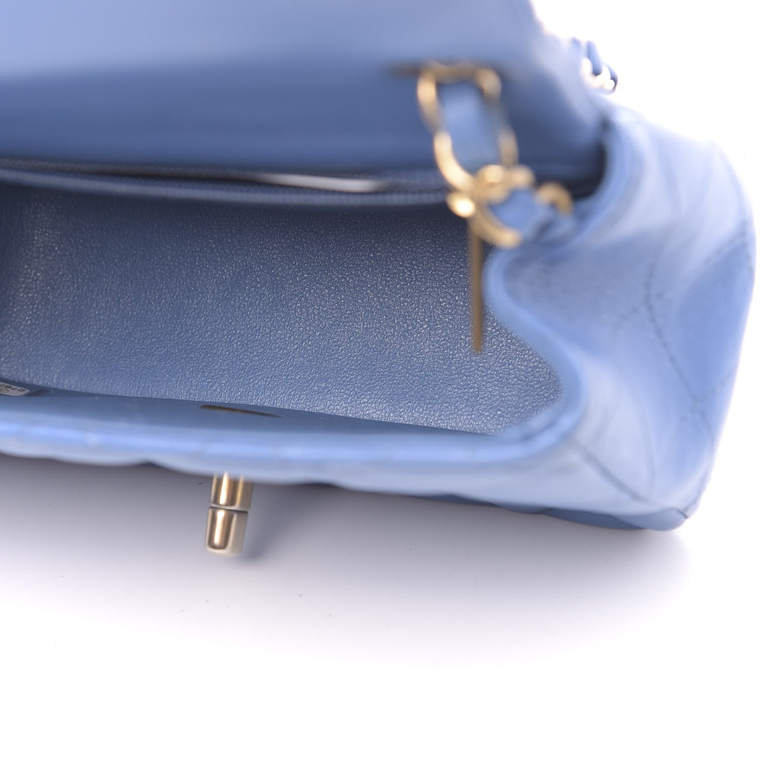 Chanel Lambskin Quilted Mini Square Flap Blue 5 of 11