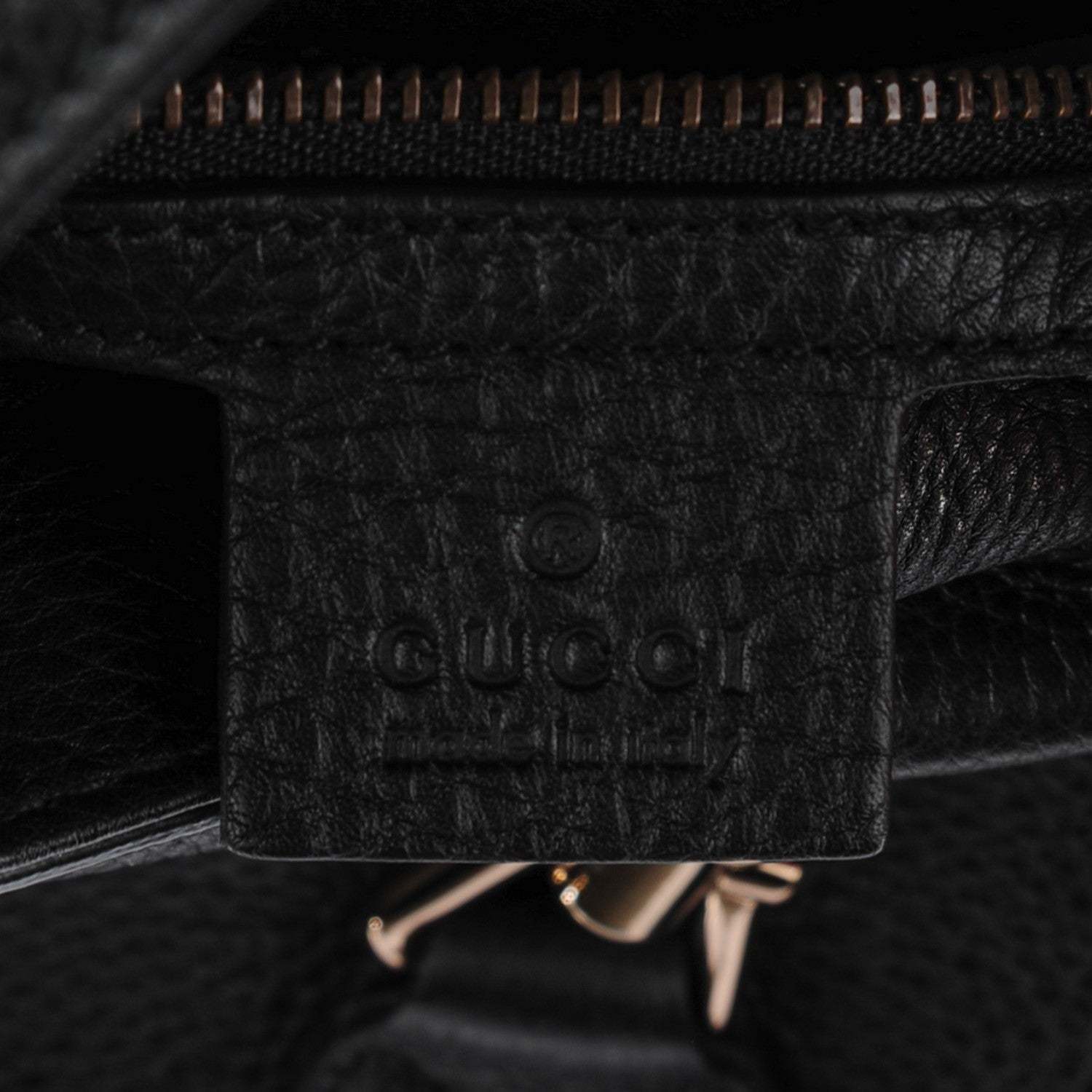 Gucci Grained Calfskin Large New Jackie Nouveau Fringe Hobo Black 6 of 7