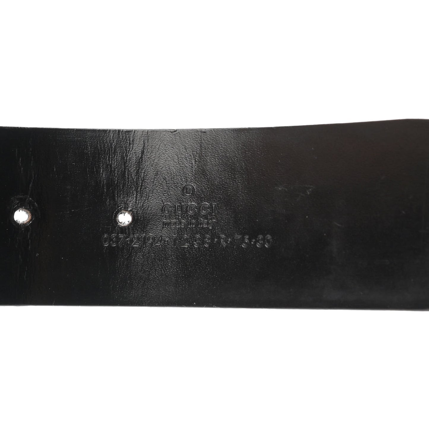 Calfskin Interlocking G Belt 75 30 Black