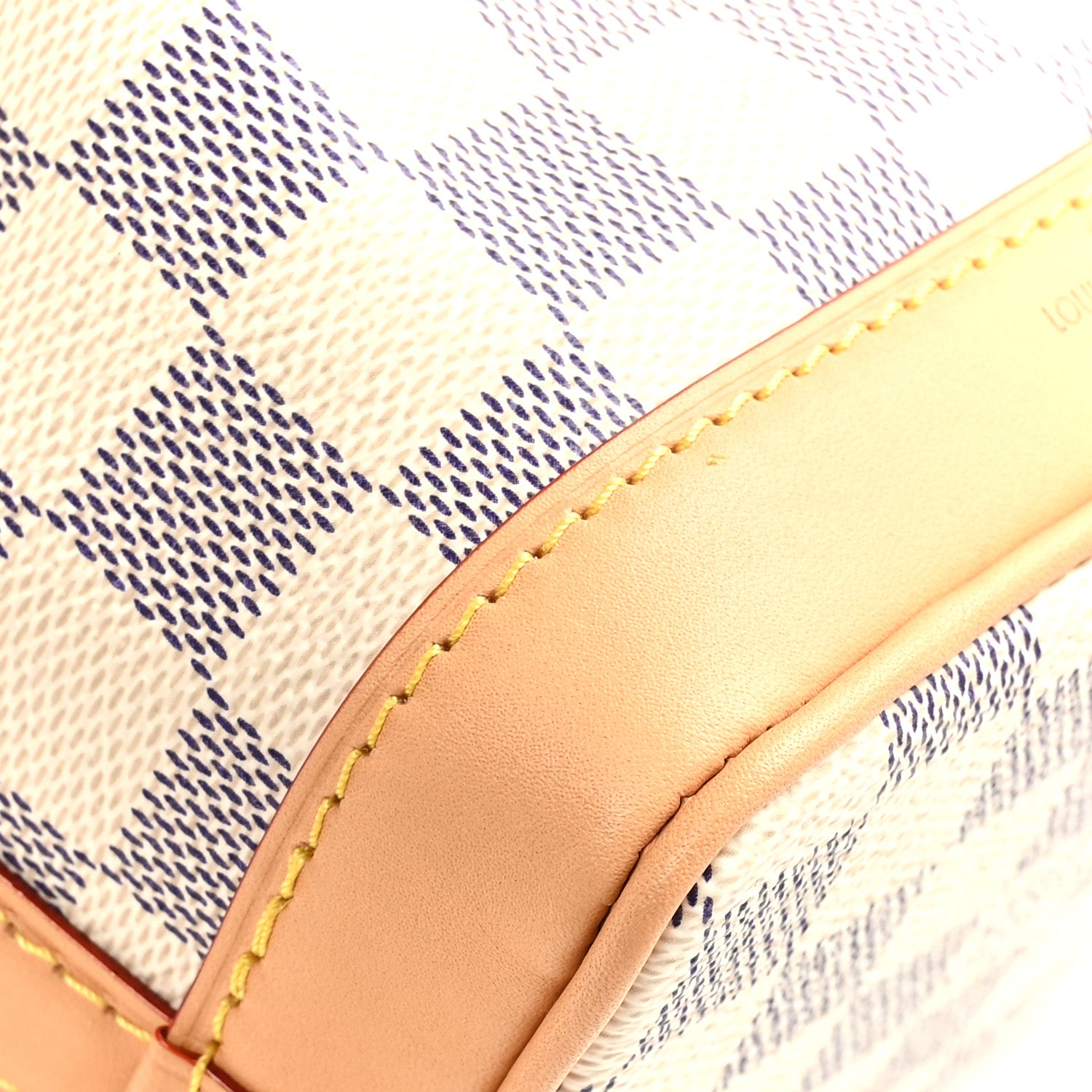 Louis Vuitton LOUIS VUITTON Damier Azur Vivienne Sac Nano Noe Dragon Fruit Pink 9 of 10