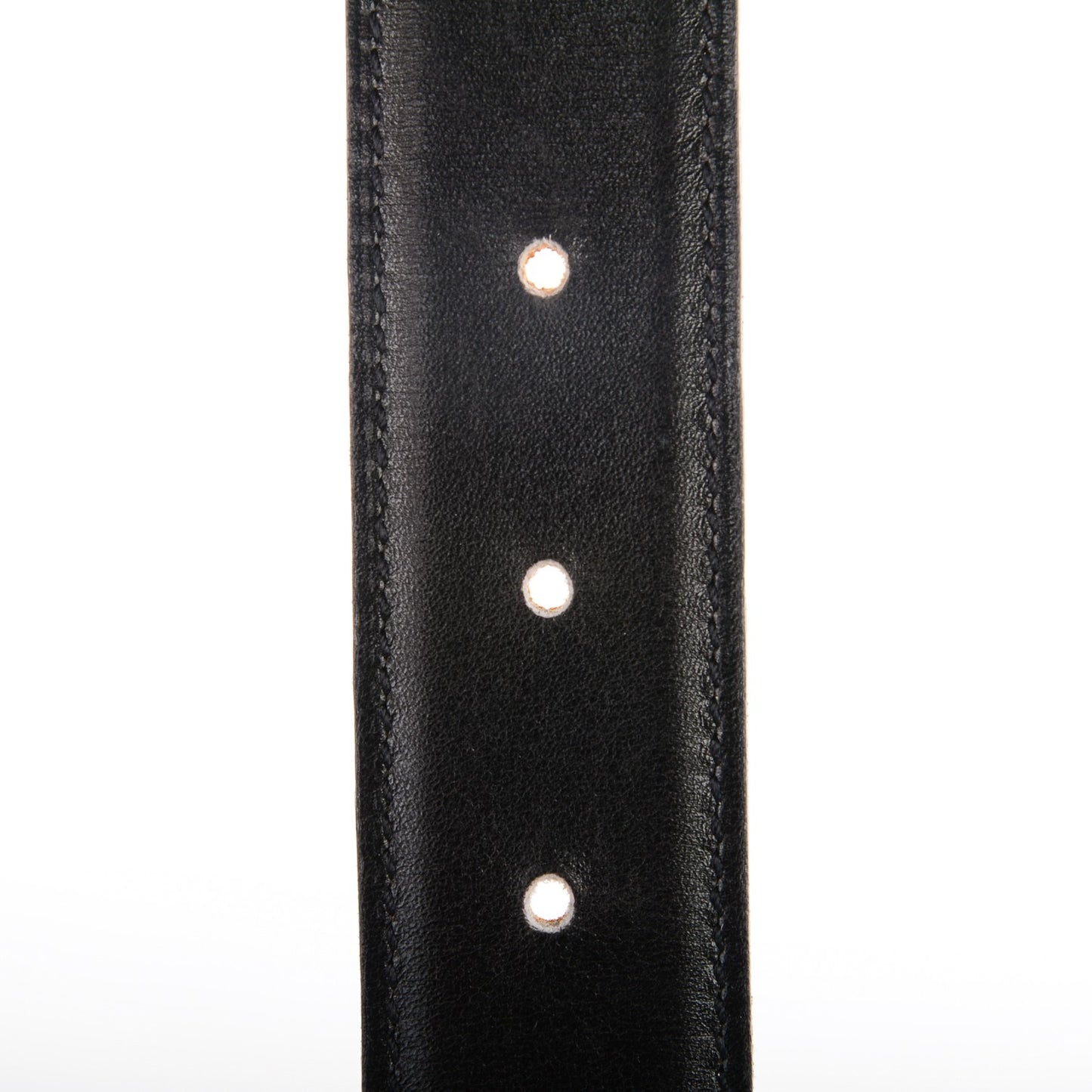Box Courchevel 32mm H Belt 65 Black Gold
