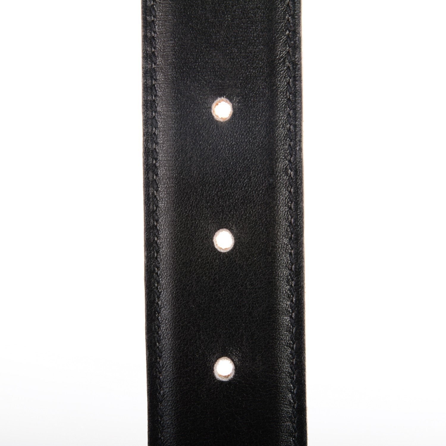 Hermes Box Courchevel 32mm H Belt 65 Black Gold 4 of 7