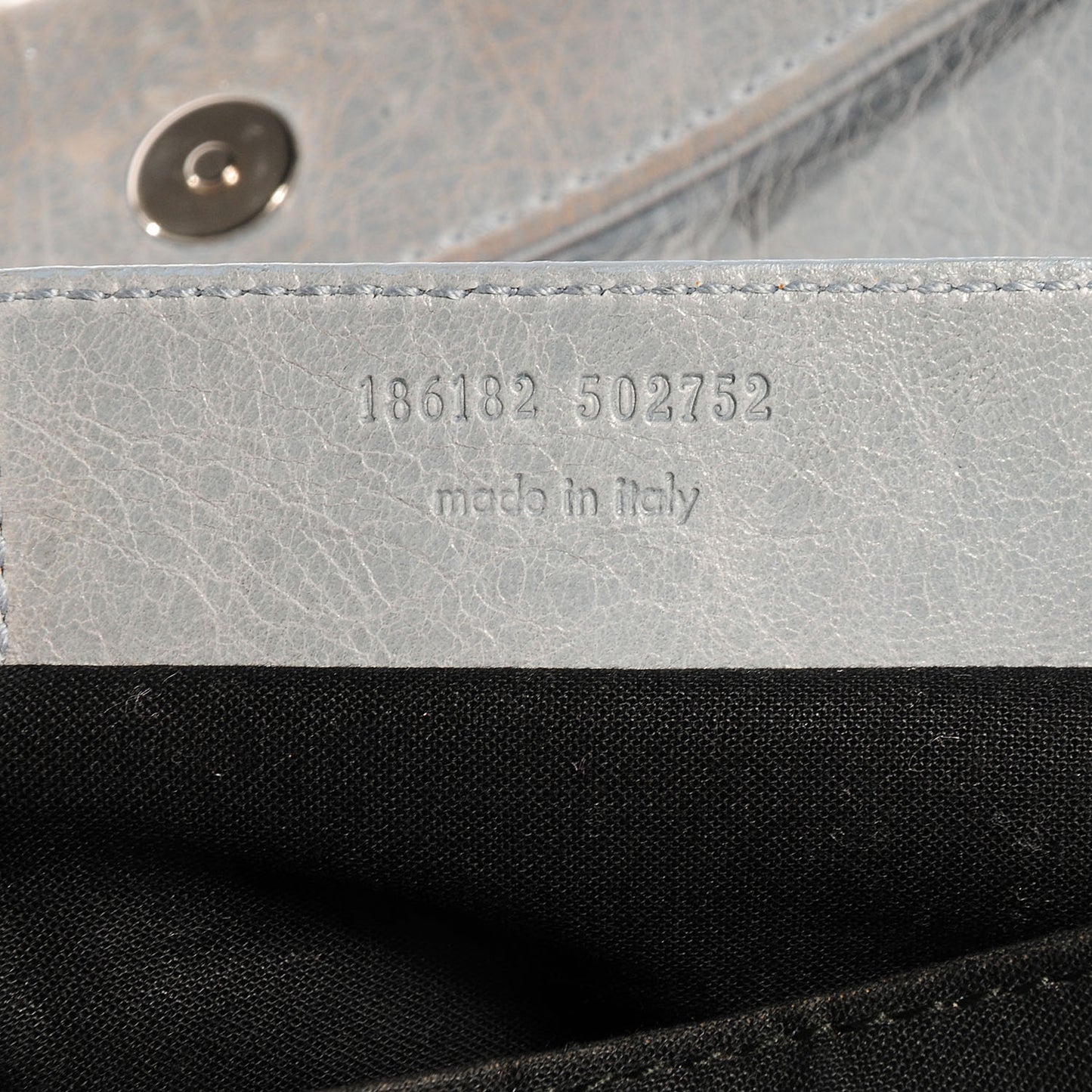 Agneau Giant 21 Silver Hardware Envelope Clutch Sky Blue