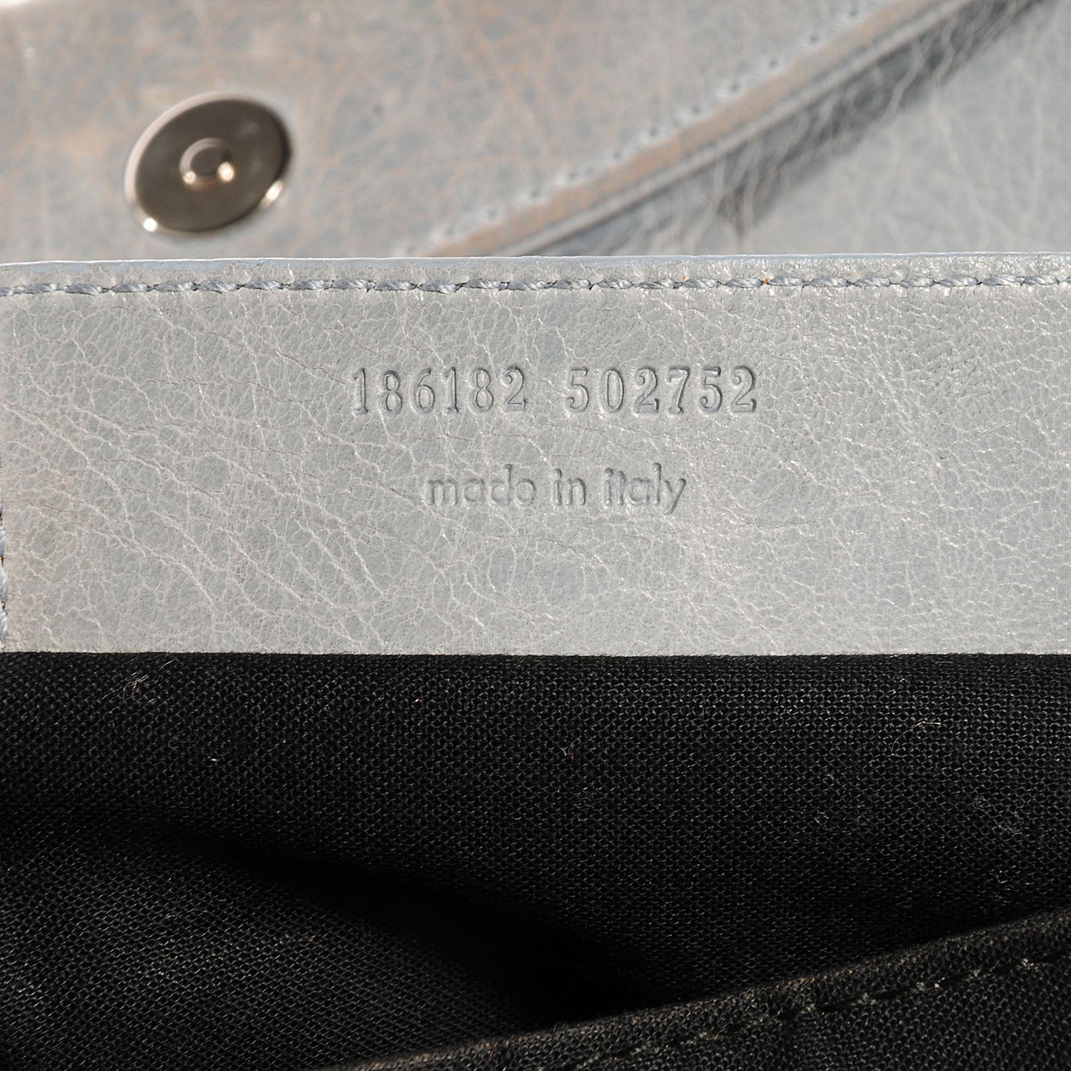Balenciaga Agneau Giant 21 Silver Hardware Envelope Clutch Sky Blue 7 of 12