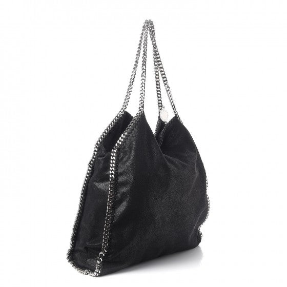 Stella McCartney Shaggy Deer Big Falabella Tote Black 4 of 13
