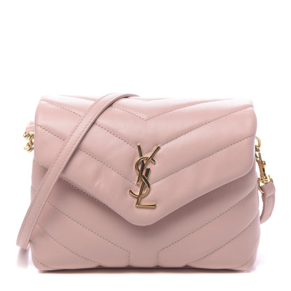 Saint Laurent Calfskin Y Quilted Monogram Toy Loulou Crossbody Bag Tender Pink 1 of 9