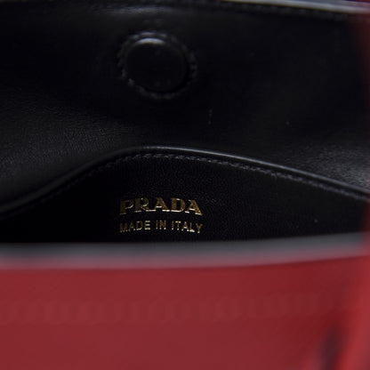 Prada Saffiano Cuir Medium Double Bag Fuoco Black 10 of 11