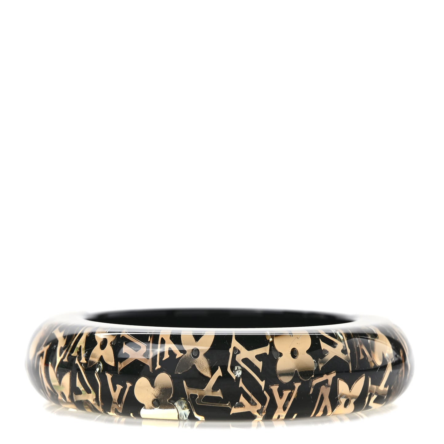 Resin Swarovski Inclusion Bracelet GM Black