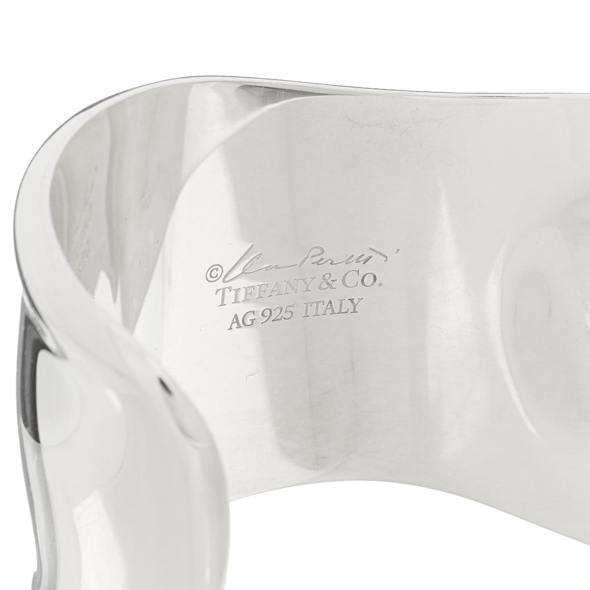 Tiffany Sterling Silver Small Elsa Peretti Right Wrist Bone Cuff Bracelet 3 of 3