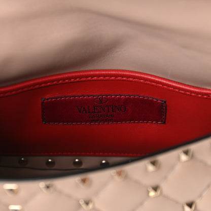 Valentino Garavani Nappa Small Rockstud Spike Shoulder Bag Poudre 6 of 8