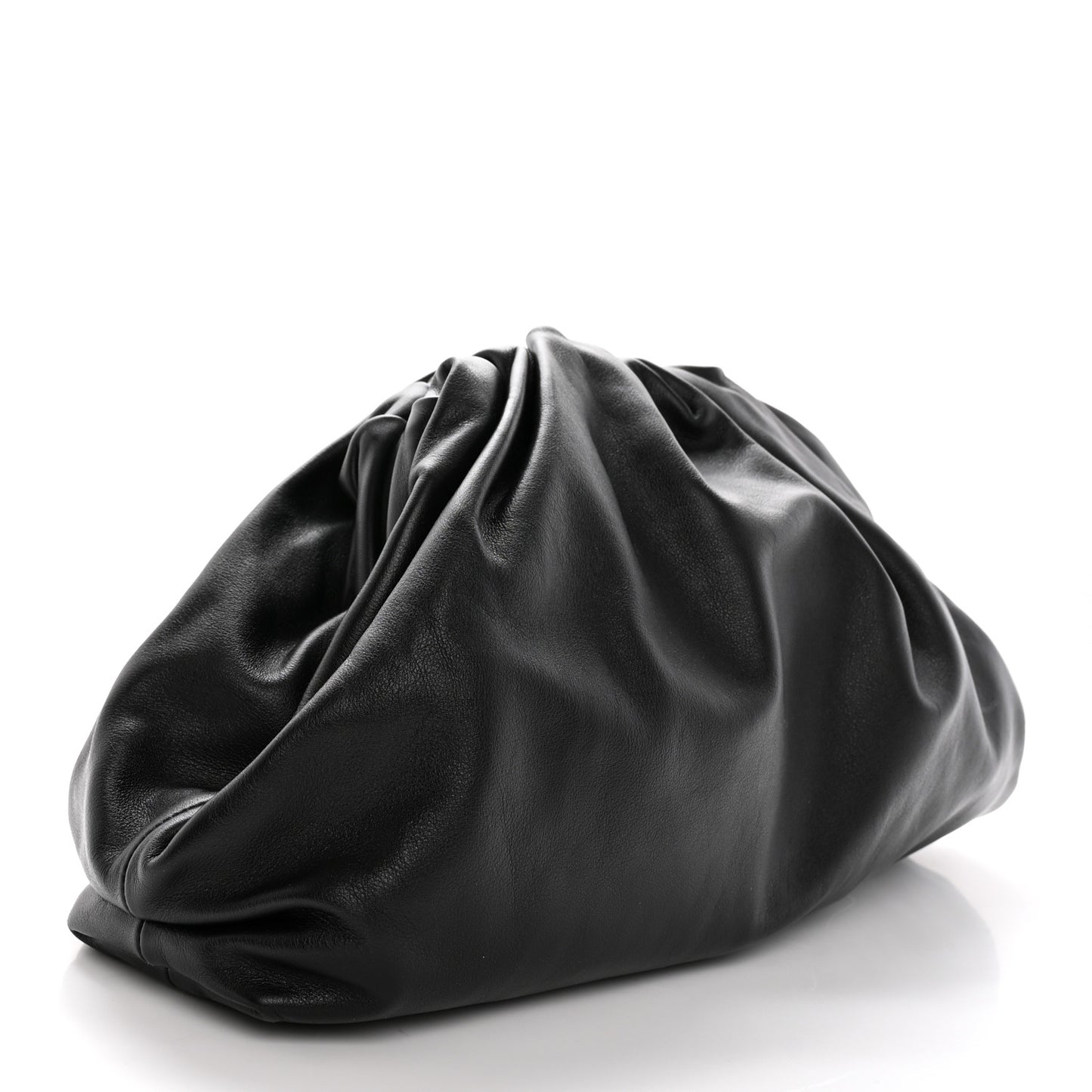 Smooth Butter Calf The Pouch Oversized Clutch Black