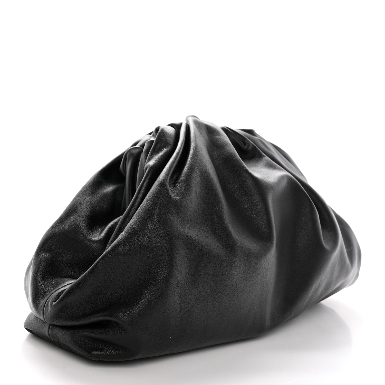 Bottega Veneta Smooth Butter Calf The Pouch Oversized Clutch Black 3 of 11