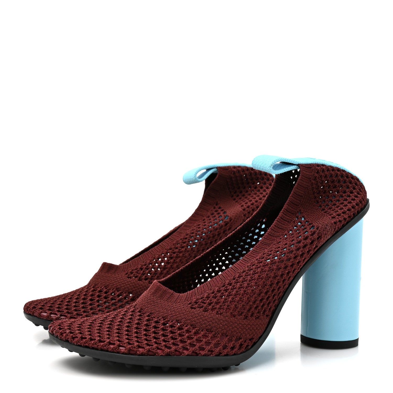 Bottega Veneta Cotton Knit Mesh Atomic Boots 40 Cherry Drip 4 of 10