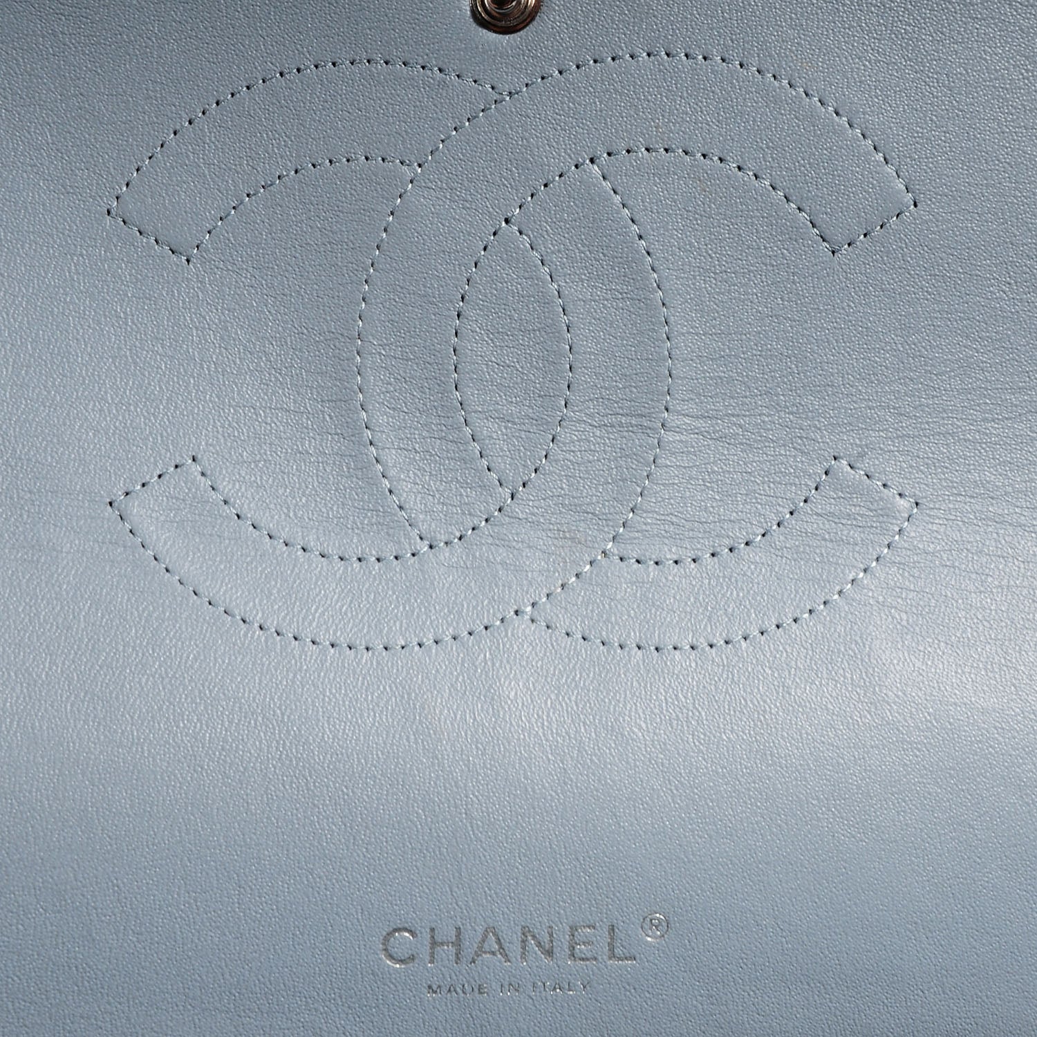 Chanel Iridescent Caviar Maxi Double Flap Grey 8 of 9
