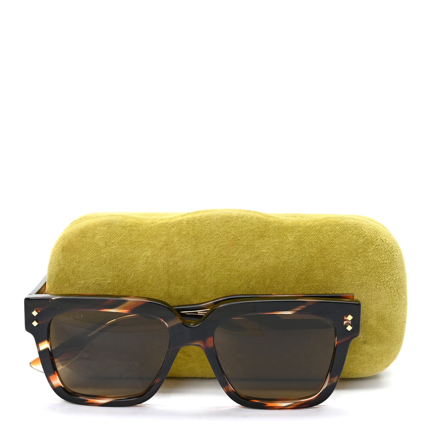 Acetate Square Frame Sunglasses GG1084S Tortoise