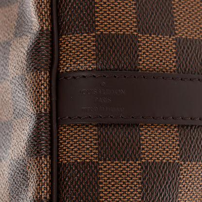 Louis Vuitton Damier Ebene Patches Speedy Bandouliere 30 6 of 9