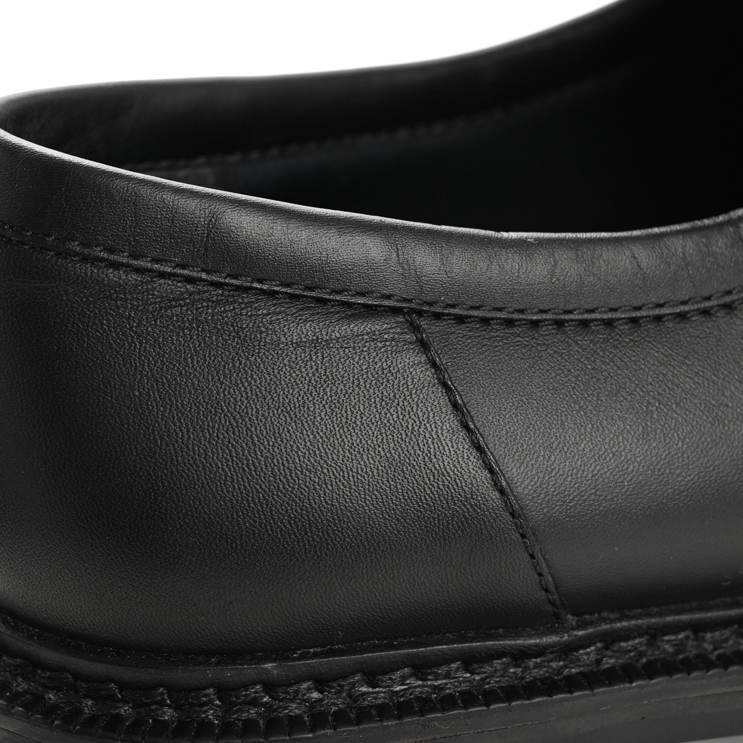 Louis Vuitton Calfskin Oversized Chain Academy Loafers 37.5 Black 13 of 13