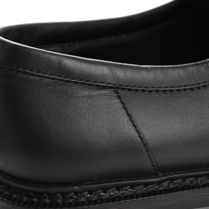 Louis Vuitton Calfskin Oversized Chain Academy Loafers 37.5 Black 13 of 13