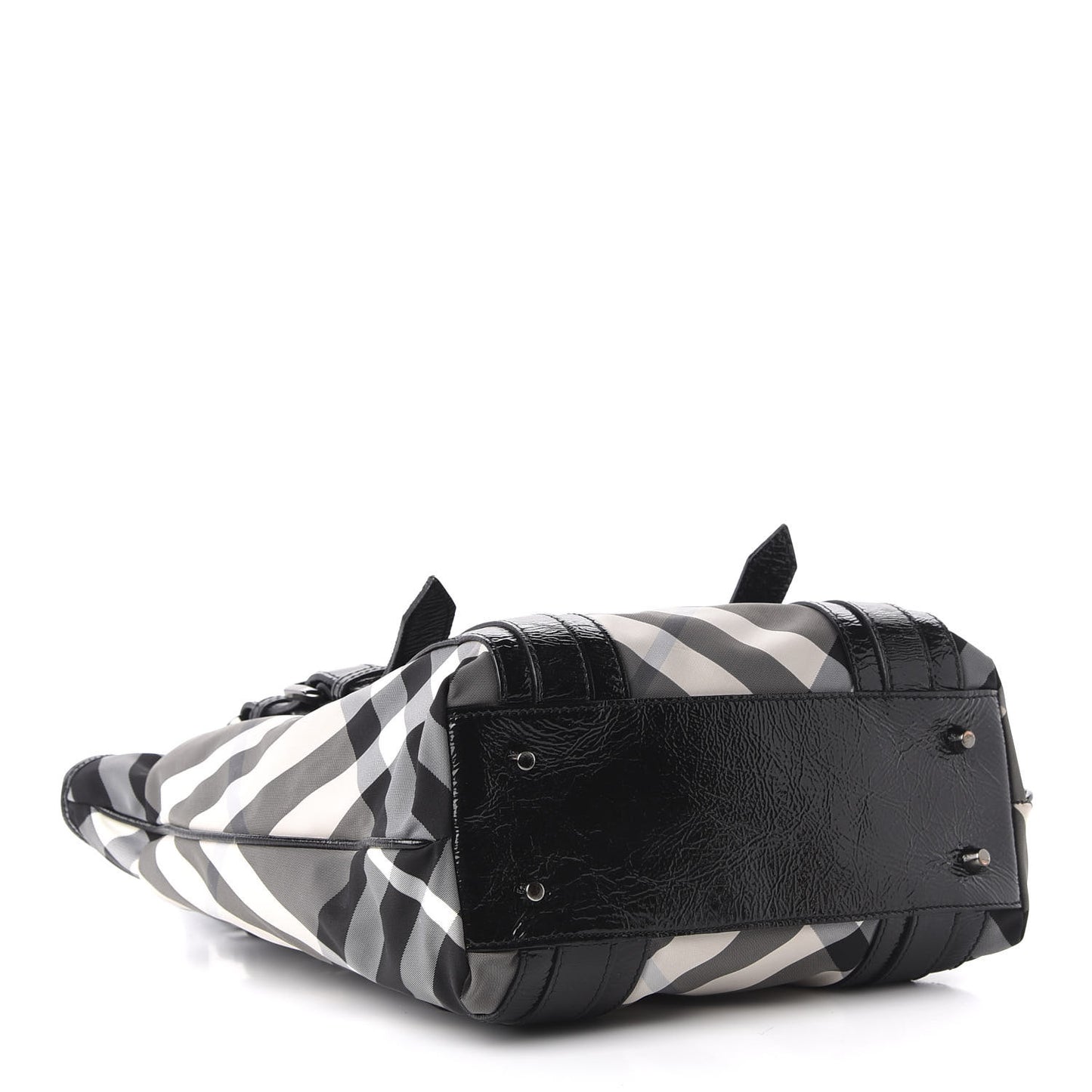 Nylon Beat Check Small Victoria Tote Black