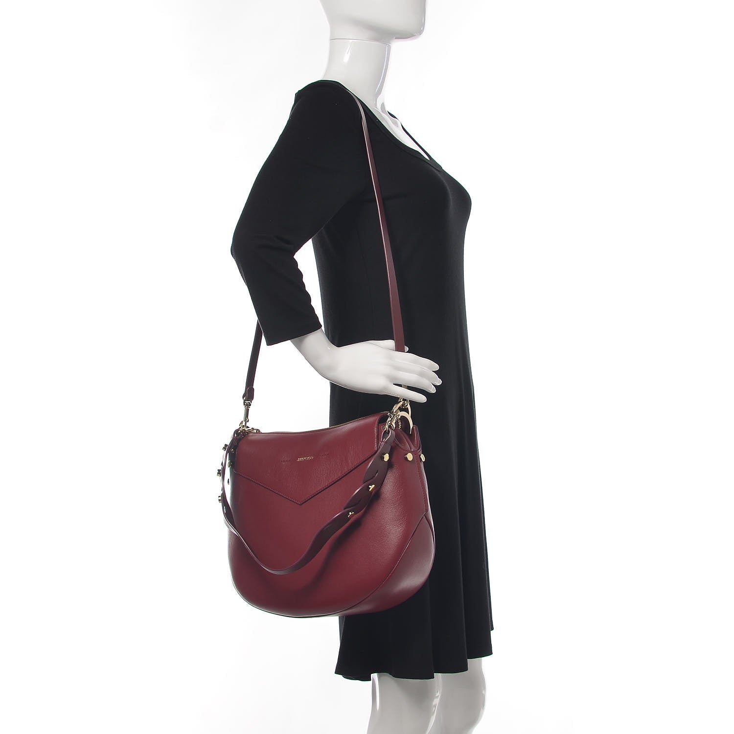 Jimmy Choo Nappa Artie Hobo Vino 2 of 10