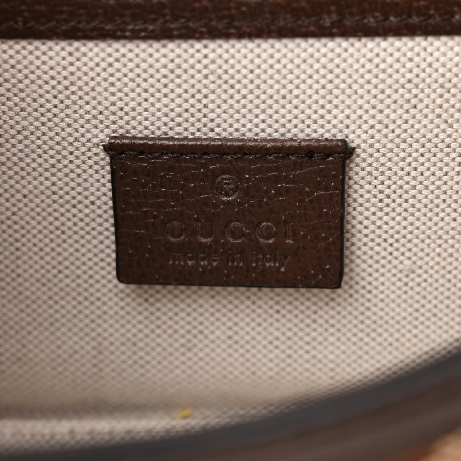 Gucci Monogram Jumbo GG Textured Dollar Calfskin Mini Horsebit 1955 Shoulder Bag Camel Ebony New Acero 6 of 10