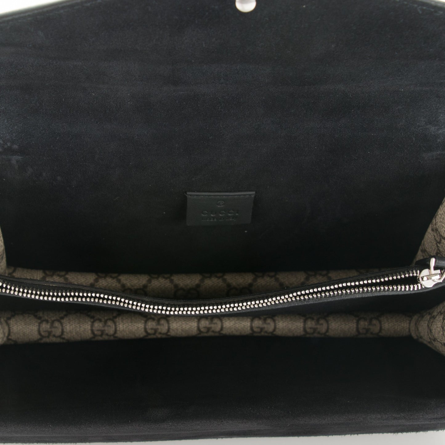 GG Supreme Monogram Small Dionysus Shoulder Bag Black