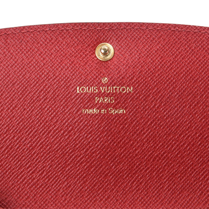 Louis Vuitton Damier Ebene Emilie Wallet Red 6 of 8