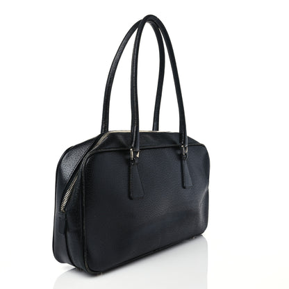 Prada Goatskin Bowling Bag Black 2 of 9