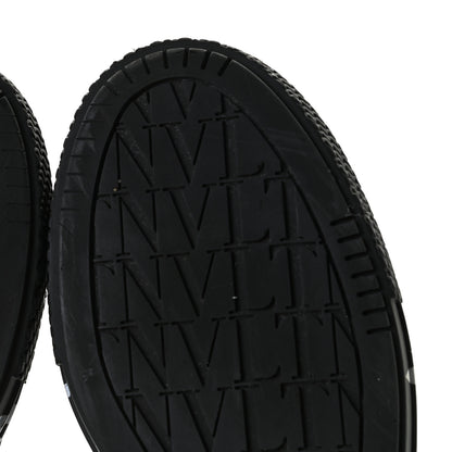 Valentino Garavani Nylon Mens Allover VLTN Logo Sneakers 41 Black White 7 of 12