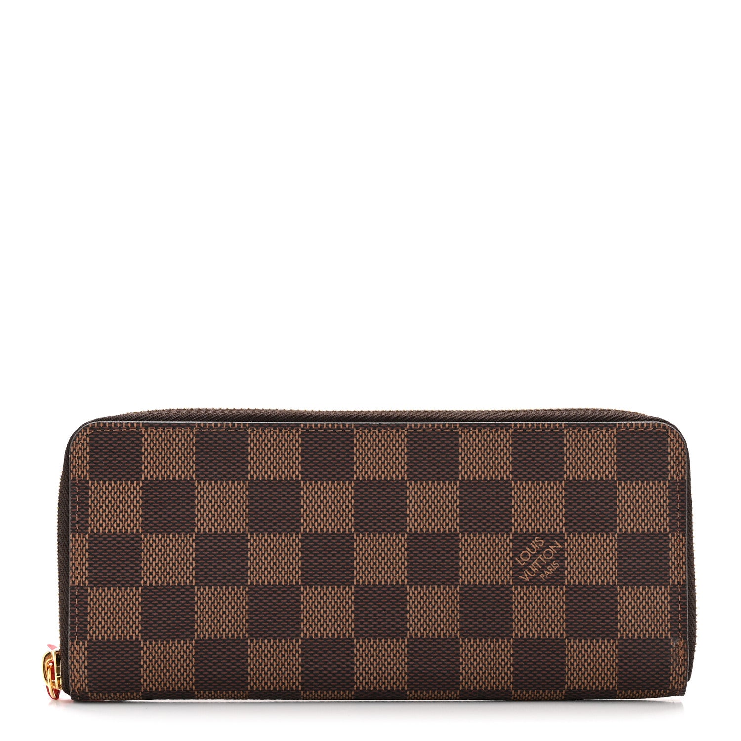 Louis Vuitton Damier Ebene Clemence Wallet Cherry 1 of 8
