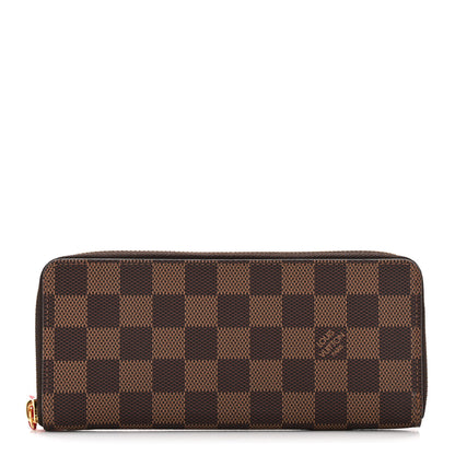 Louis Vuitton Damier Ebene Clemence Wallet Cherry 1 of 8