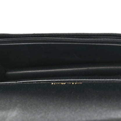 Chanel Lambskin Quilted Flap Phone Holder With Chain Black 4 of 12