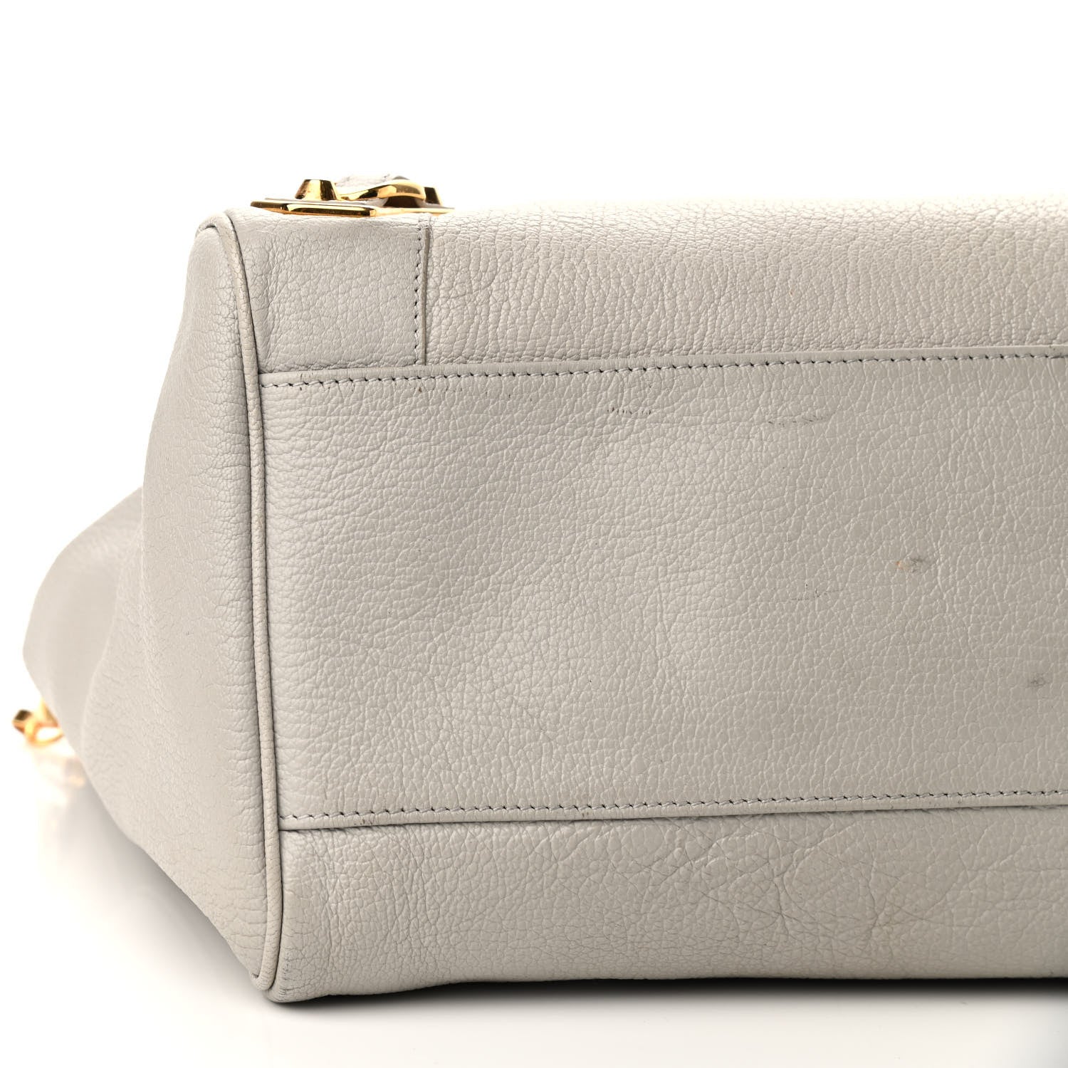 Balenciaga Chevre Gold Metallic Edge Hardware City Gris Clair Gris Perle 6 of 10