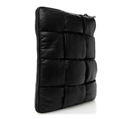 Bottega Veneta Calfskin Maxi Intrecciato Puffy Laptop Pouch Black 3 of 11