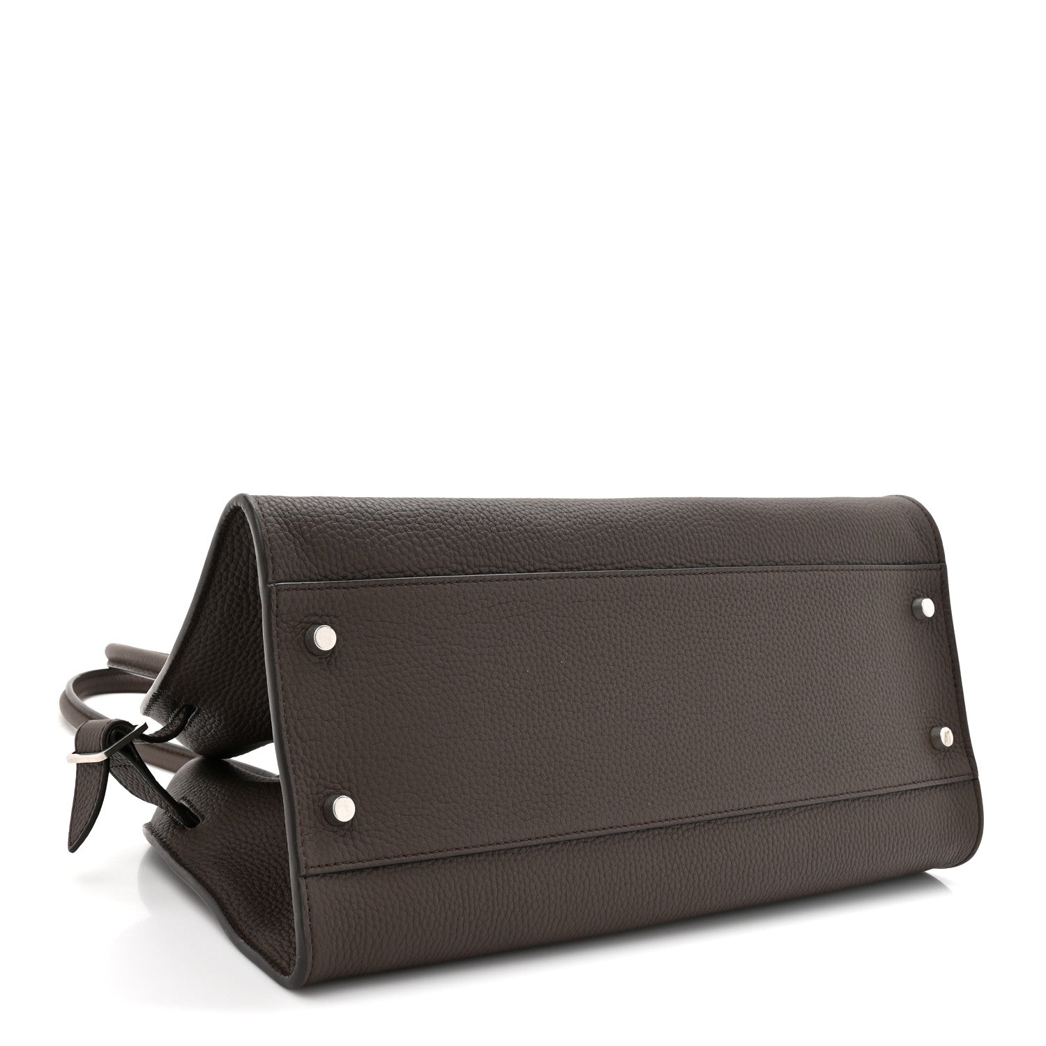 The Row Grained Calfskin Margaux Shoulder 12 Deep Brown 4 of 10