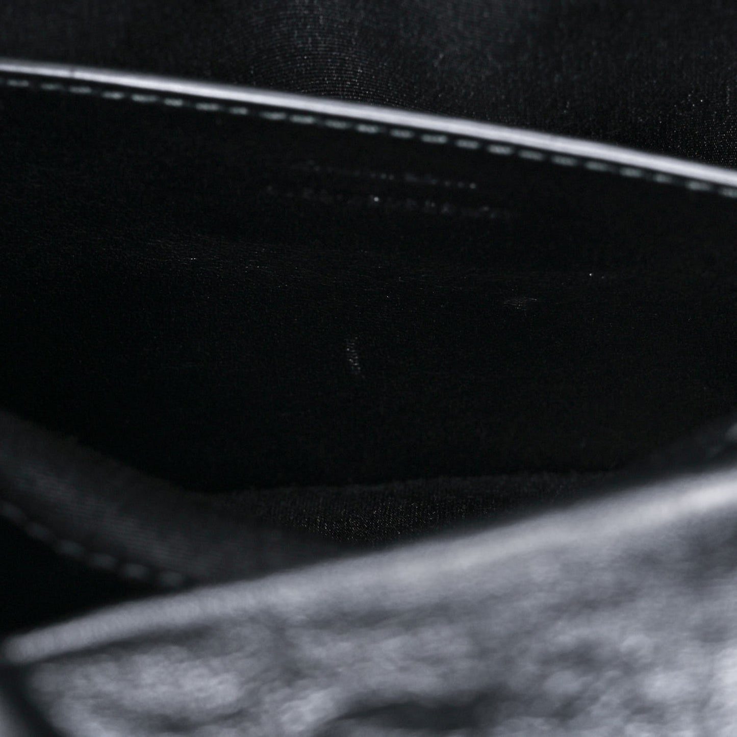 Crinkled Calfskin Matelasse Monogram Baby Niki Chain Satchel Black