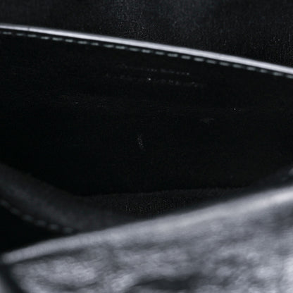 Saint Laurent Crinkled Calfskin Matelasse Monogram Baby Niki Chain Satchel Black 13 of 13