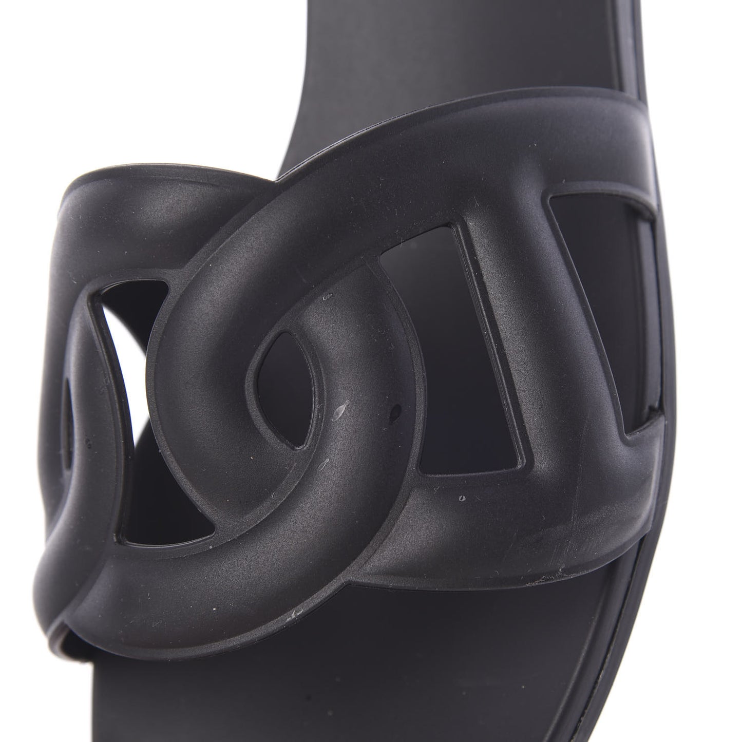 Rubber Aloha Sandals 39 Black