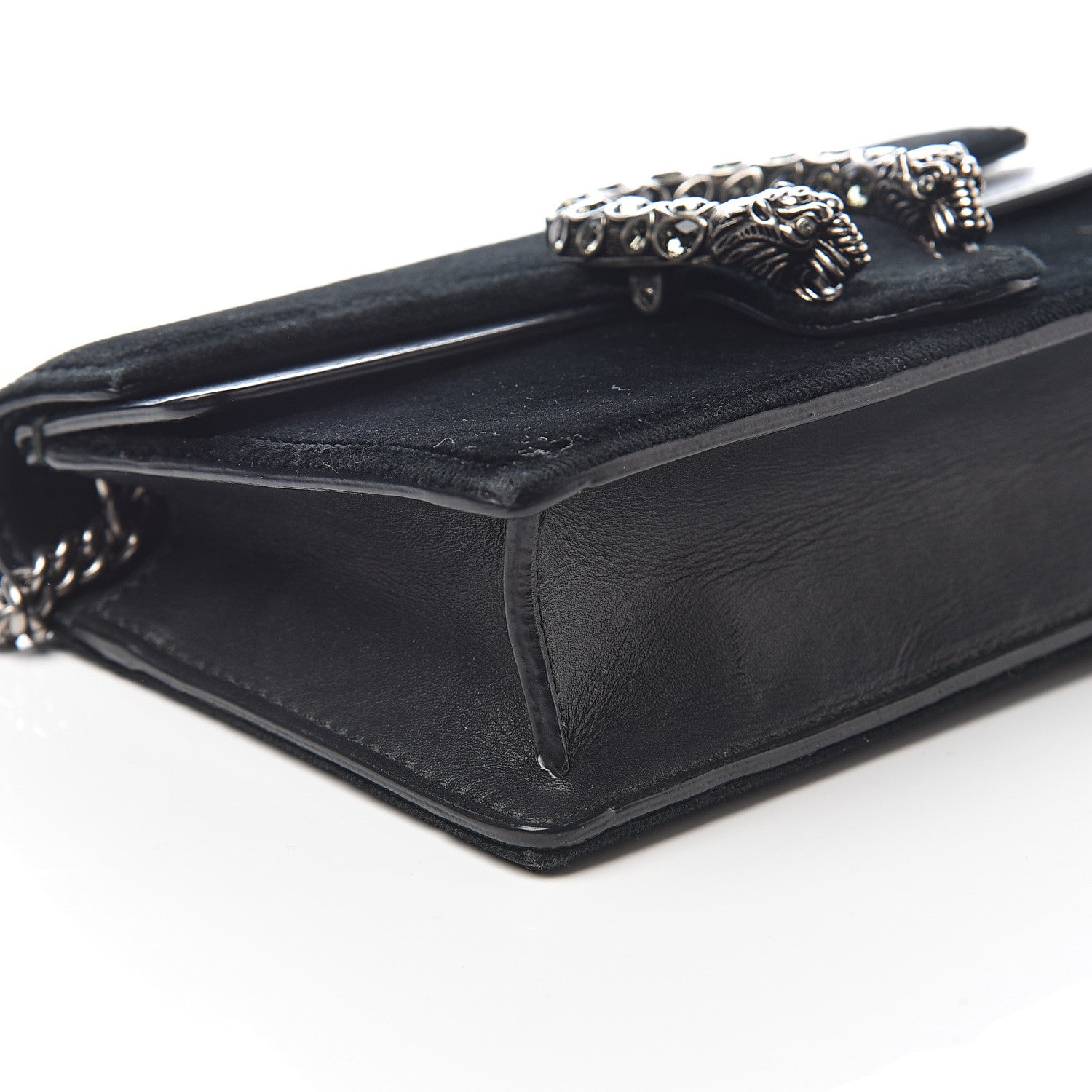 Gucci Velvet Super Mini Dionysus Shoulder Bag Black 8 of 8